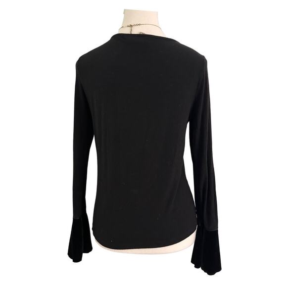 Apostrophe Stretch Bell Sleeved Lace Embroidered Full Length Goth Vintage Size S - Picture 3 of 5